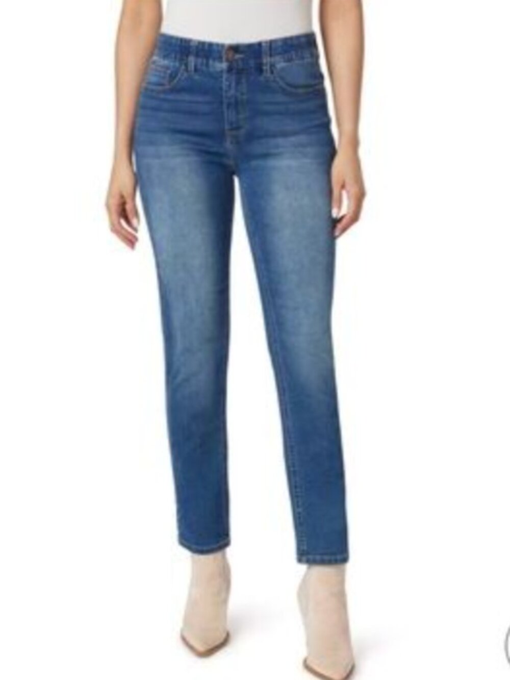 Angels Everluxe Lift Straight Ankle High Rise Slimming Stretch Jeans